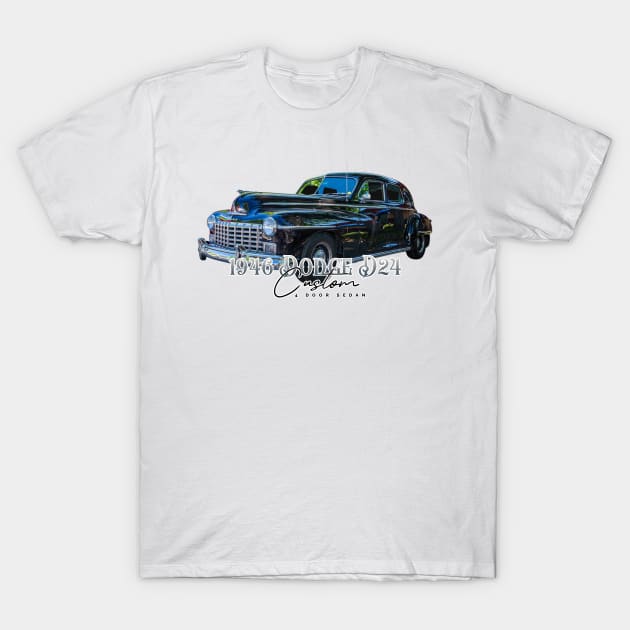 1946 Dodge D24 Custom 4 Door Sedan T-Shirt by Gestalt Imagery